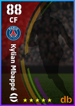 Kylian Mbappé — CF, OVR 88, MAX 88