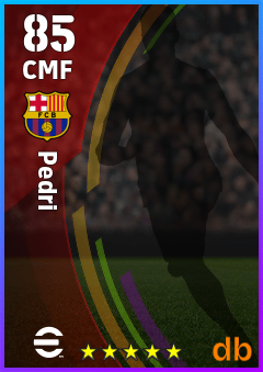 Pedri eFootball player card