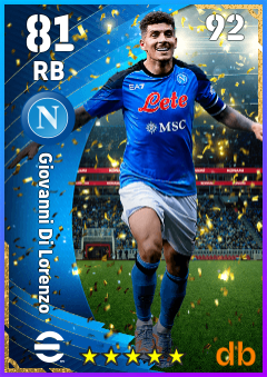 Giovanni Di Lorenzo — RB, OVR 81, MAX 92