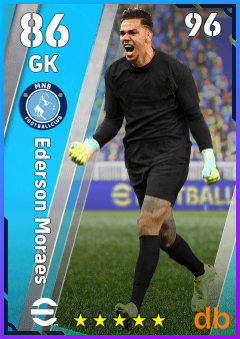 Ederson Moraes — GK, OVR 86, MAX 96
