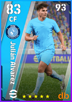 Julián Alvarez eFootball player card