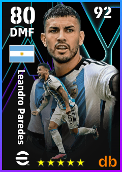 Leandro Paredes — DMF, OVR 80, MAX 92