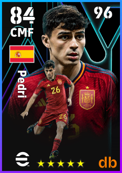 Pedri eFootball player card