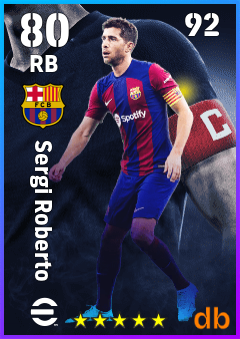Sergi Roberto — RB, OVR 80, MAX 92