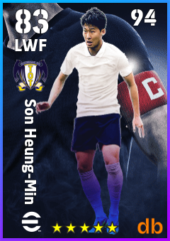 Son Heung-Min — LWF, OVR 83, MAX 94