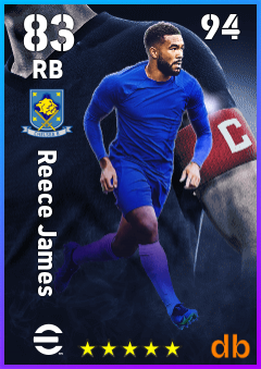 Reece James — RB, OVR 83, MAX 94