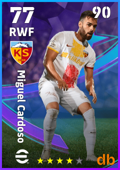 Miguel Cardoso — RWF, OVR 77, MAX 90