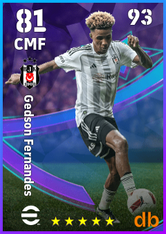 Gedson Fernandes — CMF, OVR 81, MAX 93