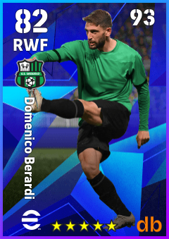 Domenico Berardi — RWF, OVR 82, MAX 93