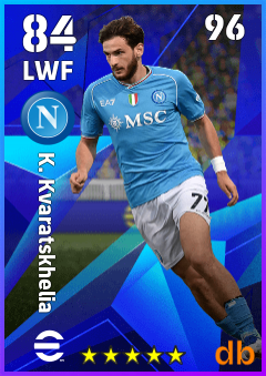 K. Kvaratskhelia — LWF, OVR 84, MAX 96