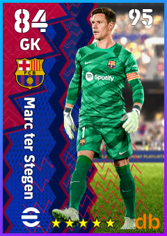 Marc ter Stegen — GK, OVR 84, MAX 95