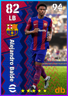 Alejandro Balde eFootball player card