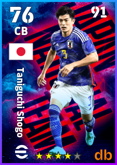 Taniguchi Shogo — CB, OVR 76, MAX 91