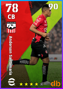Anderson Santamaría — CB, OVR 78, MAX 90