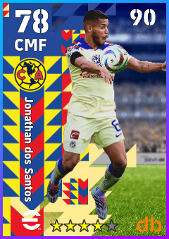 Jonathan dos Santos — CMF, OVR 78, MAX 90