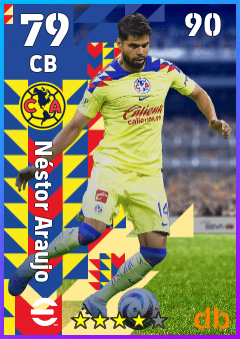 Néstor Araujo — CB, OVR 79, MAX 90