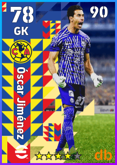 Óscar Jiménez — GK, OVR 78, MAX 90