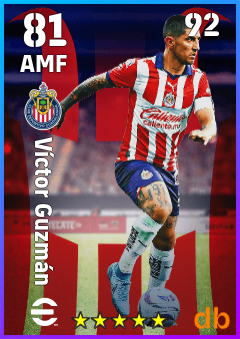 Víctor Guzmán — AMF, OVR 81, MAX 92