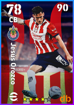 Jesús Orozco — CB, OVR 78, MAX 90