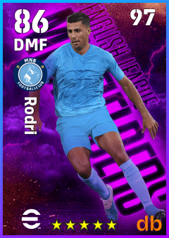 Rodri eFootball player card