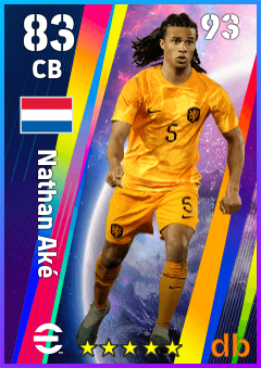 Nathan Aké — CB, OVR 83, MAX 93