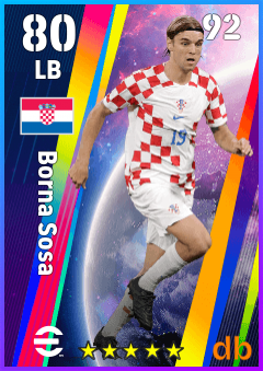 Borna Sosa — LB, OVR 80, MAX 92
