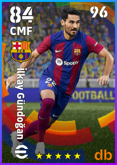 İlkay Gündoğan — CMF, OVR 84, MAX 96