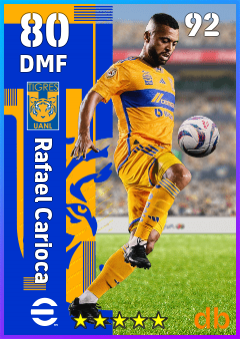Rafael Carioca — DMF, OVR 80, MAX 92