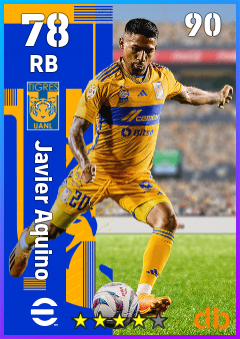 Javier Aquino — RB, OVR 78, MAX 90