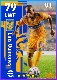Luis Quiñones — LWF, OVR 79, MAX 91