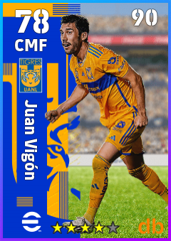 Juan Vigón — CMF, OVR 78, MAX 90