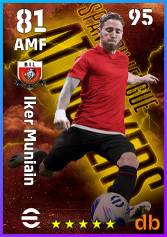 Iker Muniain — AMF, OVR 81, MAX 95