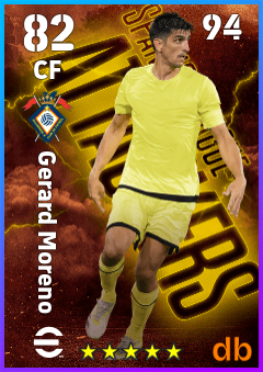 Gerard Moreno — CF, OVR 82, MAX 94