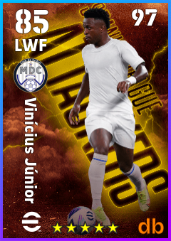 Vinícius Júnior — LWF, OVR 85, MAX 97