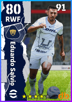 Eduardo Salvio — RWF, OVR 80, MAX 91