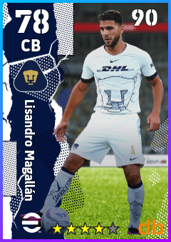 Lisandro Magallán — CB, OVR 78, MAX 90