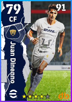 Juan Dinenno — CF, OVR 79, MAX 91