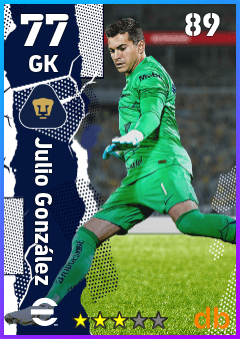 Julio González — GK, OVR 77, MAX 89