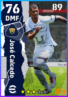 José Caicedo — DMF, OVR 76, MAX 89