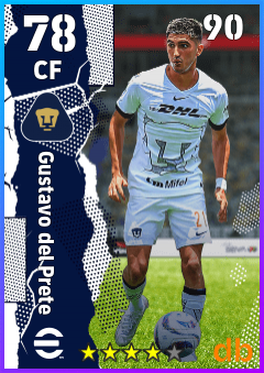 Gustavo del Prete — CF, OVR 78, MAX 90
