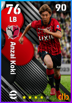 Anzai Koki — LB, OVR 76, MAX 90