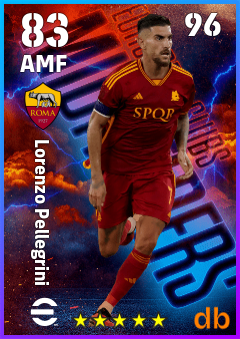 Lorenzo Pellegrini — AMF, OVR 83, MAX 96