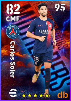 Carlos Soler — CMF, OVR 82, MAX 95