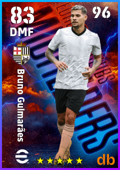 Bruno Guimarães — DMF, OVR 83, MAX 96