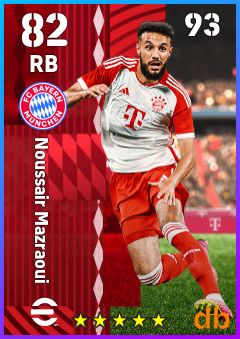 Noussair Mazraoui — RB, OVR 82, MAX 93