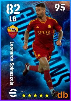 Leonardo Spinazzola — LB, OVR 82, MAX 95