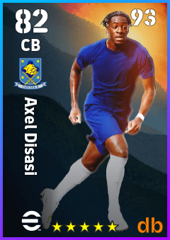 Axel Disasi — CB, OVR 82, MAX 93