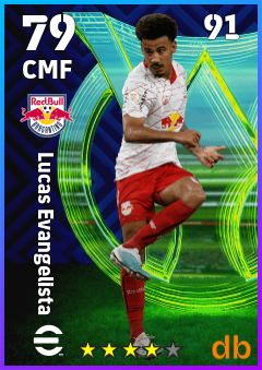 Lucas Evangelista — CMF, OVR 79, MAX 91