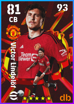 Victor Lindelöf — CB, OVR 81, MAX 93