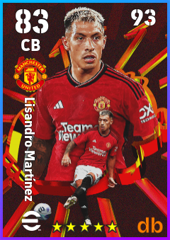 Lisandro Martínez eFootball player card